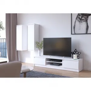 ArtAko TV stolík CLIPS K160 Farba: Biela / dub sonoma