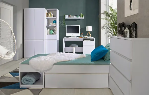 Dolmar Posteľ ARCHA AR9 | 90 x 195 cm Farba: Biela