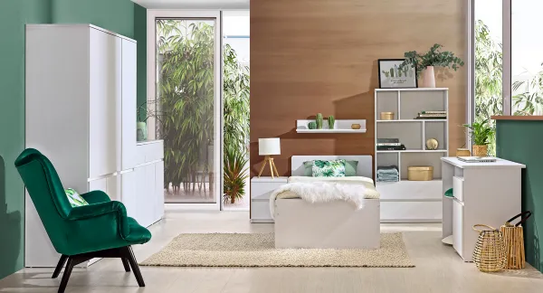 Dolmar Posteľ ARCHA AR9 | 90 x 195 cm Farba: Biela