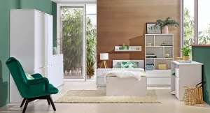 Dolmar Posteľ ARCHA AR9 | 90 x 195 cm Farba: Biela