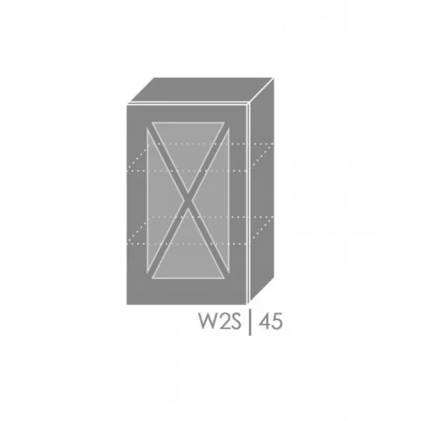 ArtExt Kuchynská skrinka horná, W2S/45 Tivoli Farba korpusu: Grey