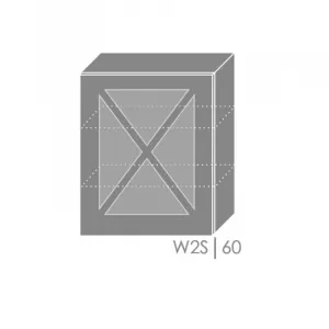 ArtExt Kuchynská skrinka horná, W2S/60 Tivoli Farba korpusu: Grey
