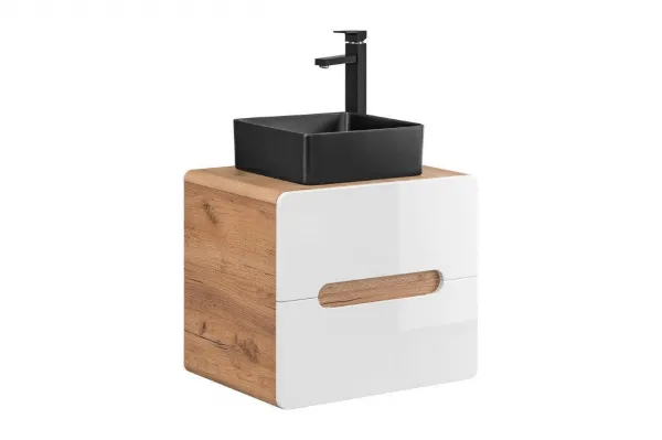 ArtCom Keramické umývadlo UM-6276 SLIM 40 | čierny mat 40 cm