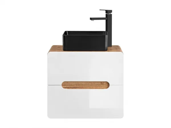 ArtCom Keramické umývadlo UM-6276 SLIM 40 | čierny mat 40 cm