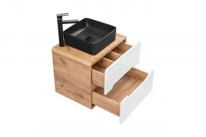 ArtCom Keramické umývadlo UM-6276 SLIM 40 | čierny mat 40 cm
