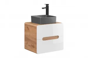 ArtCom Keramické umývadlo UM-6276 SLIM 1 | sivý mat 40 cm