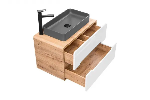 ArtCom Keramické umývadlo UM-6275 SLIM 2 | sivý mat 60 cm