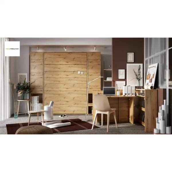 Dig-net nábytok Sklápacia posteľ Lenart BED CONCEPT BC-06 biela | 90 x 200 cm