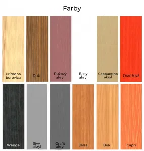 ArtBed Detská poschodová posteľ GASPAR | 80 x 180 cm Prevedenie: Morenie - Farba