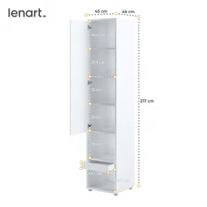 Dig-net nábytok Skrinka Lenart BED CONCEPT BC-07 | biela
