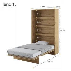 Dig-net nábytok Sklápacia posteľ Lenart BED CONCEPT BC-02 dub artisan | 120 x 200 cm