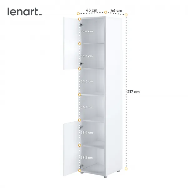 Dig-net nábytok Skrinka Lenart BED CONCEPT BC-08 | biela