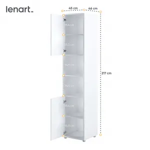 Dig-net nábytok Skrinka Lenart BED CONCEPT BC-08 | biela