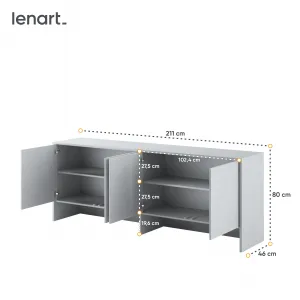 Dig-net nábytok Nadstavec pre sklápaciu posteľ Lenart BED CONCEPT BC-10 | sivá