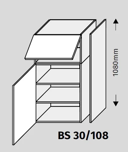 ArtExt Double system BS 30/108 ku kuchynským linkám Farba korpusu: Grey