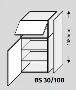 ArtExt Double system BS 30/108 ku kuchynským linkám Farba korpusu: Grey