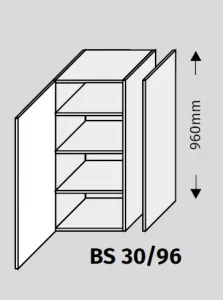 ArtExt Double system BS 30/96 ku kuchynským linkám Farba korpusu: Grey