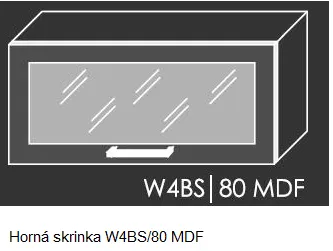 ArtExt Kuchynská linka Brerra - mat Kuchyňa: Polica do skrinky D12/90