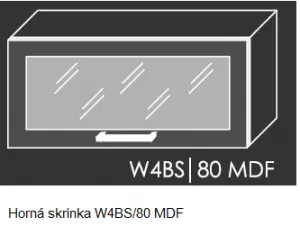 ArtExt Kuchynská linka Brerra - mat Kuchyňa: Polica do skrinky D12/90