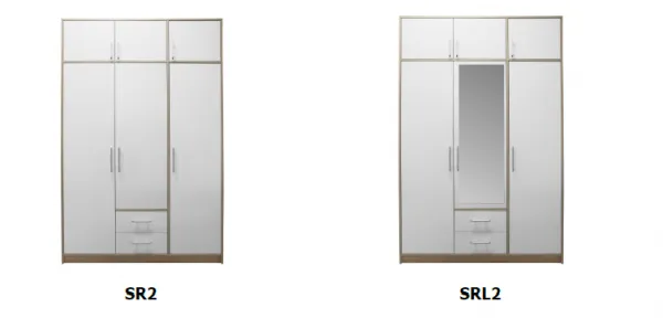 Meblar  Nadstavec k šatníkovej skrini SMART SRN2