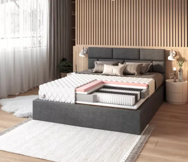 FDM Taštičkový matrac IVREA Premium Jersey | 200 x 200 cm