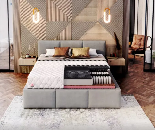 FDM Taštičkový matrac GINASO Max Premium Jersey | 80 x 200 cm