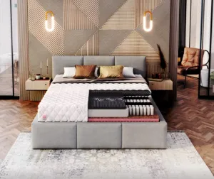 FDM Taštičkový matrac GINASO Max Premium Jersey | 80 x 200 cm