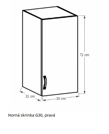 Tempo Kondela Kuchynská linka Provance Provance: Spodná skrinka D40S4 - 40x82x47 cm
