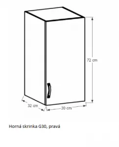 Tempo Kondela Kuchynská linka Provance Provance: Spodná skrinka D40S4 - 40x82x47 cm