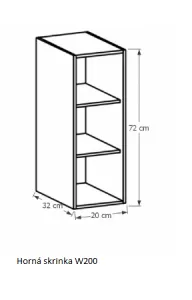 Tempo Kondela Kuchynská linka Provance Provance: Spodná skrinka D40S4 - 40x82x47 cm