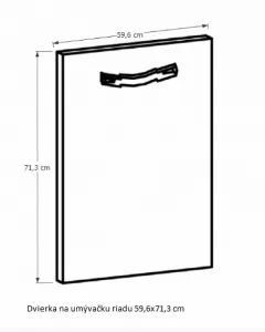 Tempo Kondela Kuchynská linka Provance Provance: Spodná skrinka D40S4 - 40x82x47 cm