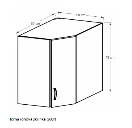 Tempo Kondela Kuchynská linka Provance Provance: Spodná skrinka D40S4 - 40x82x47 cm