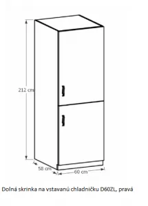 Tempo Kondela Kuchynská linka Provance Provance: Spodná skrinka D40S4 - 40x82x47 cm