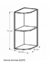Tempo Kondela Kuchynská linka Provance Provance: Spodná skrinka D40S4 - 40x82x47 cm