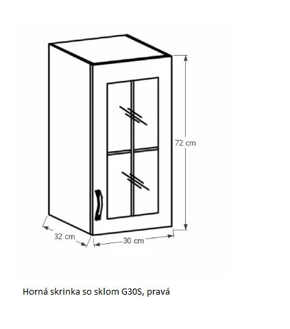 Tempo Kondela Kuchynská linka Provance Provance: Spodná skrinka D40S4 - 40x82x47 cm