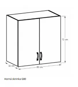 Tempo Kondela Kuchynská linka Provance Provance: Spodná skrinka D40S4 - 40x82x47 cm
