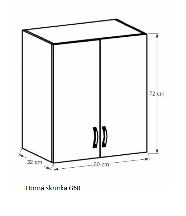 Tempo Kondela Kuchynská linka Provance Provance: Spodná skrinka D40S4 - 40x82x47 cm