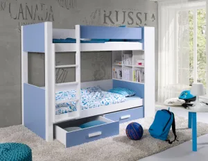 ArtBed Detská poschodová posteľ GASPAR | 80 x 180 cm Prevedenie: Morenie - Farba