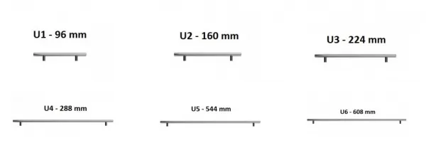 ArtExt Úchyt RELING Typ: RELING U1  - 96 mm