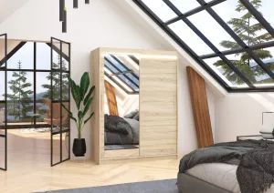 ArtAdrk Šatníková skriňa BIANCO | 150 cm Farba: Biela
