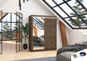 ArtAdrk Šatníková skriňa BIANCO | 150 cm Farba: Biela