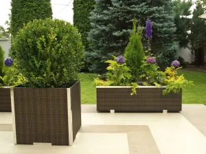 ArtSG Ratanový kvetináč SG03170 | 70 x 38 x 40 Farba: RD03 sivá