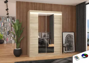 ArtAdrk Šatníková skriňa INESS | 150 cm Skriňa: Is01 / biela