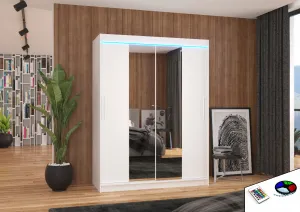 ArtAdrk Šatníková skriňa INESS | 150 cm Skriňa: Is01 / biela