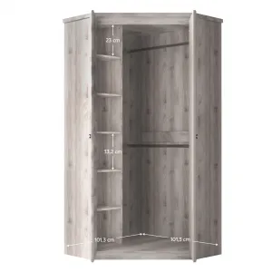 Šatníková skriňa JESI 2D Tempo Kondela