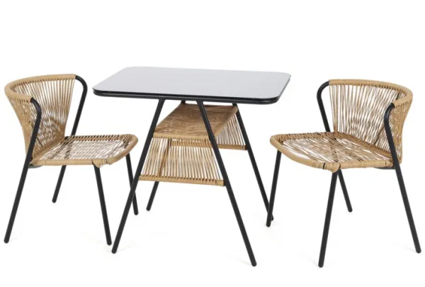 Záhradná balkónová súprava 3 ks Dekorhome