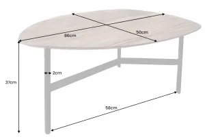 Konferenčný stolík DARTELU Dekorhome 86 cm