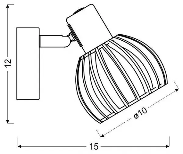 Nástenná bodová lampa ATARRI Candellux