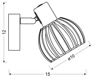 Nástenná bodová lampa ATARRI Candellux