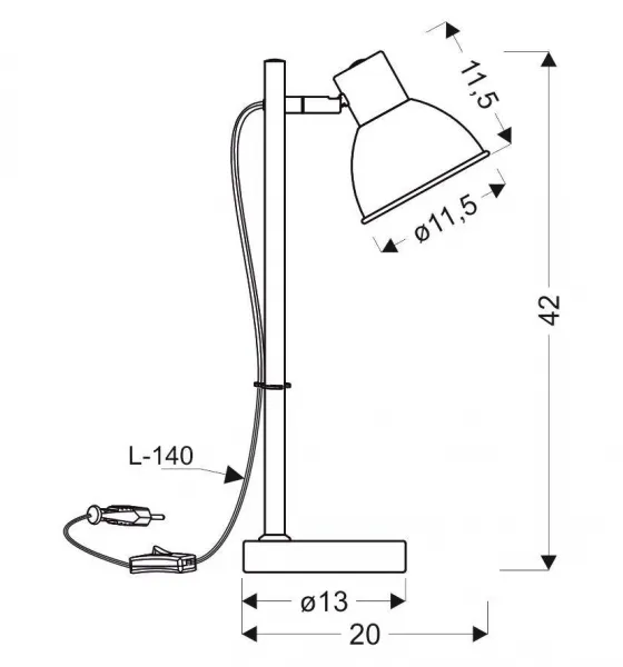 Stolová lampa BONDO Candellux